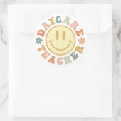 保育先生、育児プロバイダ、児童気に ラウンドシール (バッグ)