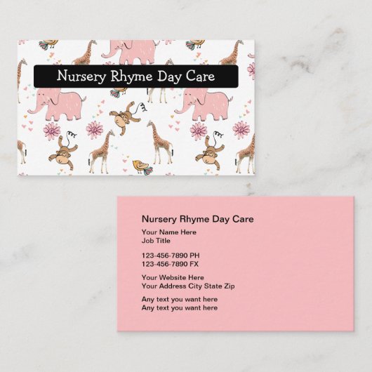 保育園のデイケア 名刺 (正面/裏面)