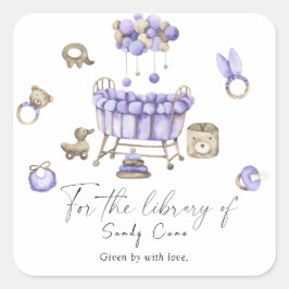 保育園のモビール - 図書館のために スクエアシール