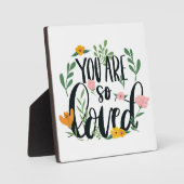 保育園の名言 あなたはとても愛されている フォトプラーク (正面)