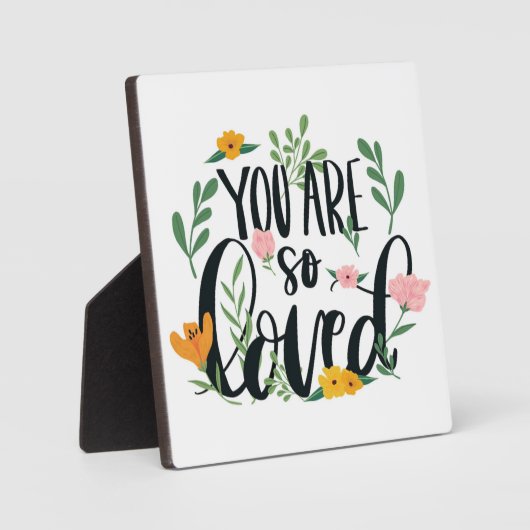 保育園の名言 あなたはとても愛されている フォトプラーク (正面)