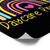 保育園プロバイダ先生虹 ポスター (角)