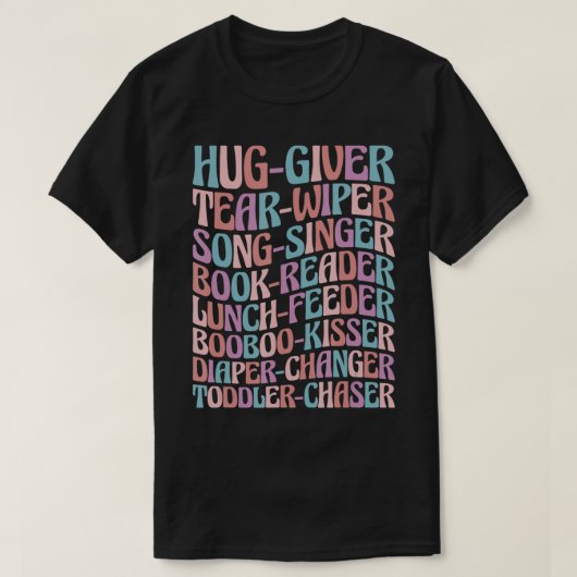 保育園保育所先生保育提供 Tシャツ (デザイン正面)