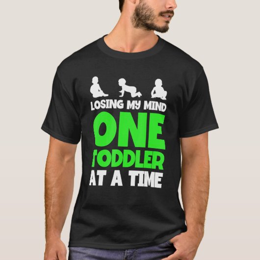 保育園児の時に一人の幼児が私の心を失う Tシャツ (正面)