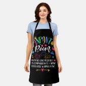 保育園愛情ある種類信頼できる乳児室 エプロン (着用した状態)