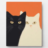 保育園用猫アート フォトプラーク (正面)
