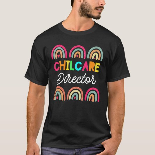 保育園長保育クルースクールプロバイダTe Tシャツ (正面)
