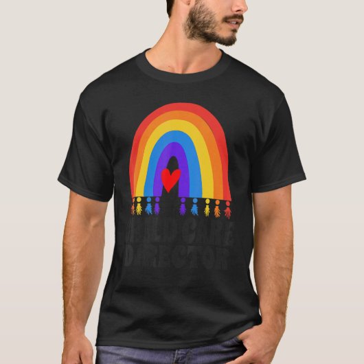 保育園長保育クルースクールプロバイダTe Tシャツ (正面)