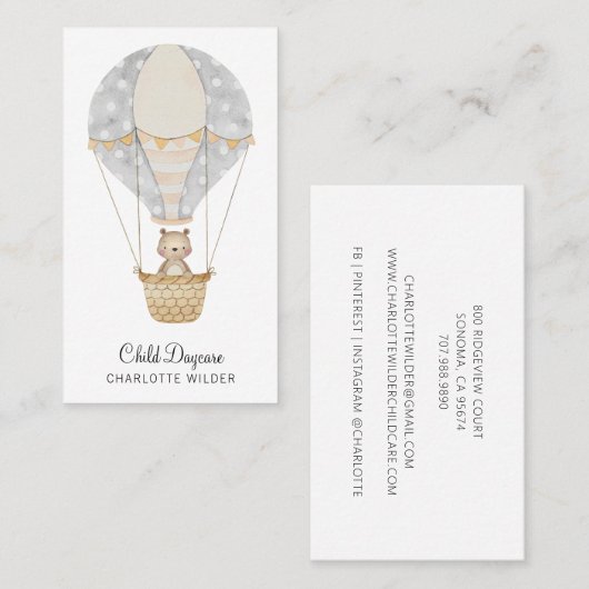 保育園 名刺 (正面/裏面)