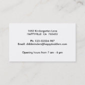 保育園 名刺 (裏面)