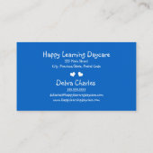 保育園、子供カラフル、 名刺 (裏面)