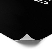 保育園 子供 部屋 引用 ブラック ホワイト ポスター (角)