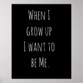 保育園 子供 部屋 引用 ブラック ホワイト ポスター (正面)