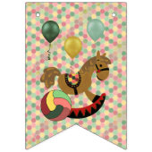 保育園BABY SHOWERフラグ2,8&15に名前を追加 バンティングフラッグ (第1の旗)