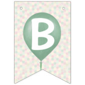 保育園BABY SHOWERフラグ2,8&15に名前を追加 バンティングフラッグ (第3の旗)