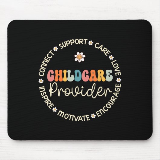 保育士鑑賞週間が学校に戻る マウスパッド (正面)