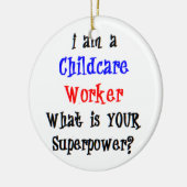 保育士 セラミックオーナメント (左)