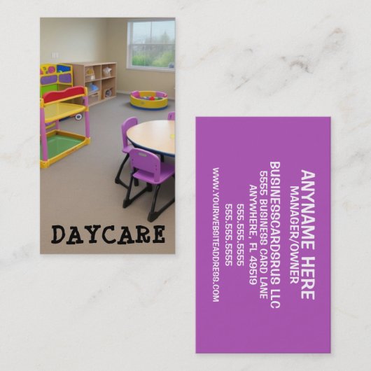 保育室遊 名刺 (正面/裏面)