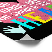 保育所の提供者私の手考えであれば ポスター (角)