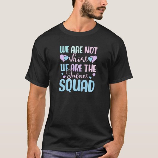 保育業者女性保育先生乳児Te Tシャツ (正面)