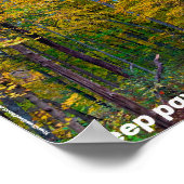 保自分のパスを舗装する森林のパスのポスター ポスター (角)