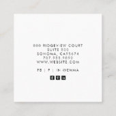 保自然保 スクエア名刺 (裏面)