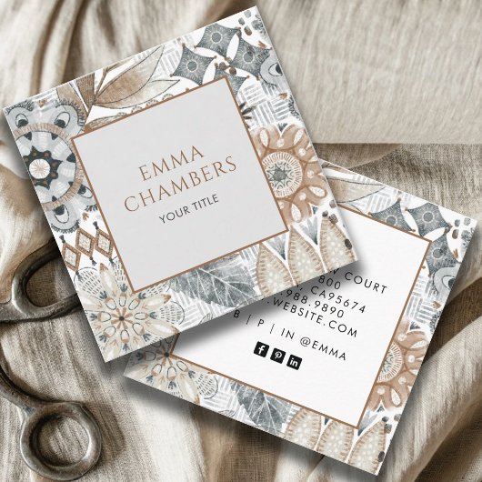 保自然保 スクエア名刺