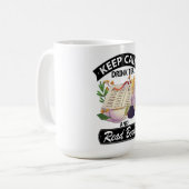 保茶と本を読飲む コーヒーマグカップ (正面左)