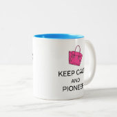 保落ち着いたパイオニアの二音コーヒーマグ ツートーンマグカップ (正面右)