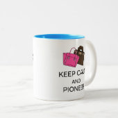 保落ち着いたパイオニアの二音コーヒーマグ ツートーンマグカップ (正面右)