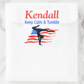 保落ち着いた体操パーソナライズされたシール スクエアシール (バッグ)