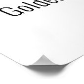 保落ち着いた愛のゴールデンレトリバーの子犬 ポスター (角)