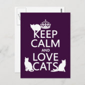 保落ち着いた愛猫(どんな色でも) ポストカード (正面/裏面)