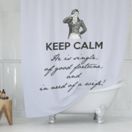 保落ち着いた独身の |ダーシーヴィンテージ シャワーカーテン