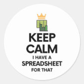 保落ち着いた表計算のだクラシックろ ラウンドシール (正面)