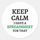 保落ち着いた表計算のだクラシックろ ラウンドシール (正面)