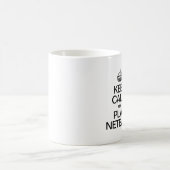 保落ち着いた遊ネットボール コーヒーマグカップ (中央)