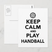 保落ち着いた遊ハンドボール ポストカード (正面/裏面)