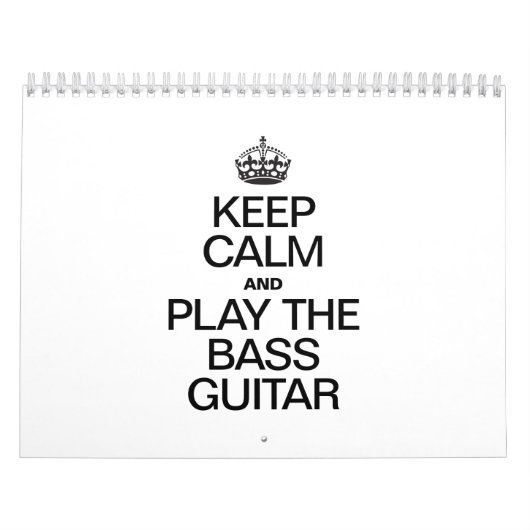 保落ち着いた遊ベース・ギター カレンダー (カバー)