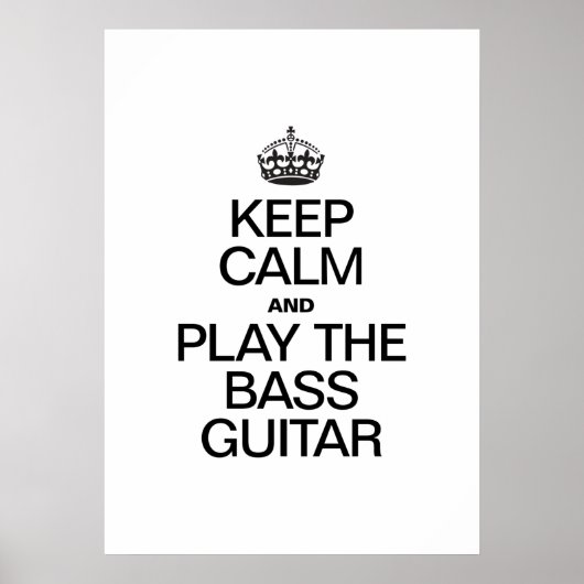 保落ち着いた遊ベース・ギター ポスター (正面)