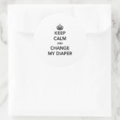 保落ち着いておむつを変える ラウンドシール (バッグ)