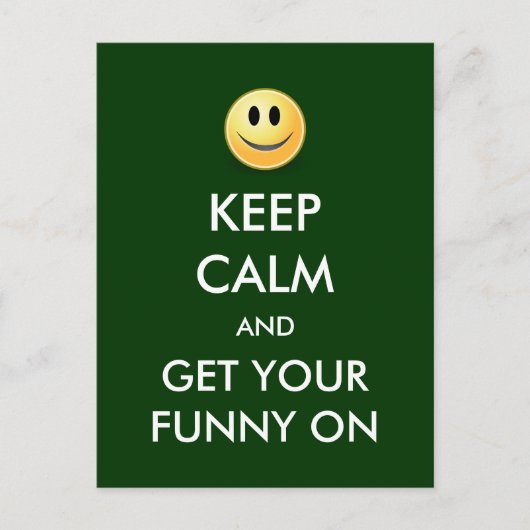 保落ち着いてはがおもしろいきに載る ポストカード (正面)