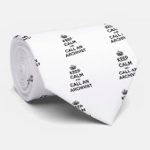 保落ち着いてアーキビストを呼ぶ ネクタイ (ロール)