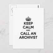 保落ち着いてアーキビストを呼ぶ ポストカード (正面/裏面)