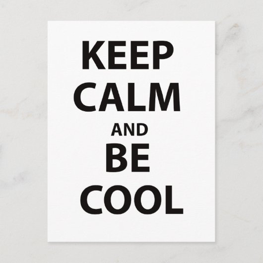 保落ち着いてクール ポストカード (正面)