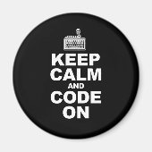 保落ち着いてコード マグネット (正面)