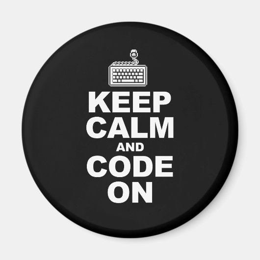 保落ち着いてコード マグネット (正面)