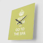 保落ち着いてスパ スクエア壁時計 (傾斜)