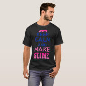 保落ち着いてスライムおもしろいティーの子供Gif Tシャツ (正面フル)