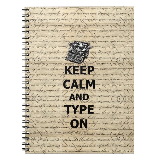 保落ち着いてタイプ ノートブック (正面)